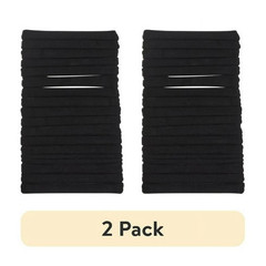(2 pack) Scunci No Damage Hosiery Ponytail Hair Ties, Black, 20 Count — NEW