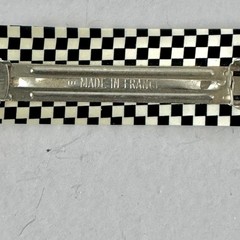 Checkerboard Design Acrylic 4″ Hairpin Barrette Clip Y2K France