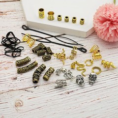 207Pcs Viking Hair Jewelry Nordic Runes Tube Beads,Accessories Kit for Braids…