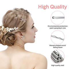 Silver Bobby PinsMORGLES 120Pcs Bobby Pins for Gray Hair Bob Pins Bulk Secure H