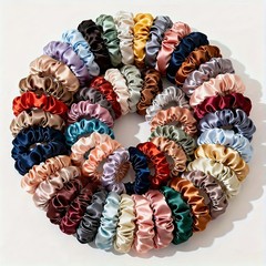 20Pcs Satin Scrunchies Women Hair Ties Elastic Hair Accessories for Daily Party