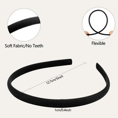 6Pcs Black Thin Headbands For Women Girls No Headache Pressure Comfortable He…