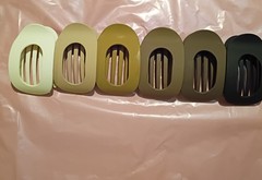Set of 6 pcs – Flat Hair Clips for Women, French Hair Claw Clips – Monochromatic