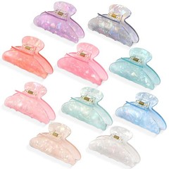 10 PCS Acrylic Hair Claw Clips Fantasy 1 Count (Pack of 10), Color