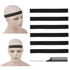 6 Pcs Elastic Band Lace Melting Bands Adjustable Wig Headbands for Lace Front…