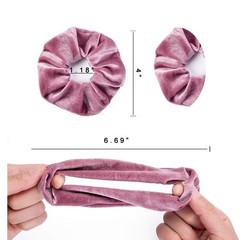 12 Pack Velvet Hair Scrunchies, Elastic Hair Bands in 12 Colors