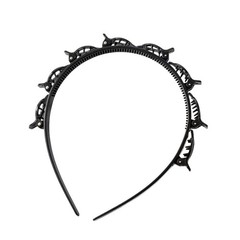 Textured MultiLayer Hair Band with Bangs Clip for Creative and Fun Hairstyles