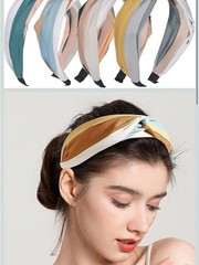 Knotted Headbands, Twisted Cross Cross Hair Bands, 4 pieces