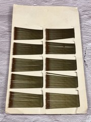 Vintage 1962 Beauty Maid Original Card Bobby Pins Rubber Tipt Coated Scoldy Lox