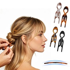 Numola 4PCS French Hair Pins for Women All 1 Count (Pack of 4), 1. Multicolor