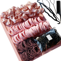 755PCS Pink Hair Accessories Set – Ponytail Holders, Scrunchies & Hair Ties