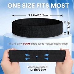6pack Sports Headband Yoga Gym Sweatband Women Men Hair Bands Head Sweat Band US