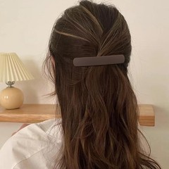 Women’s Flat Hair Barrettes – 3Pcs Matte French Clips for Thin Fine or Short