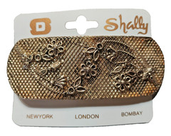 Shally Designs Silver tone Metal Hair Barrette Made in India