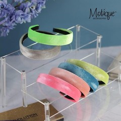 Motique Accessories 1 inch Velvet Blue Headband