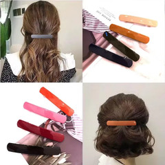 Korean Morandi Color Spring Hair Clip Women Girls Simple Hairpin Fashion Colorfu