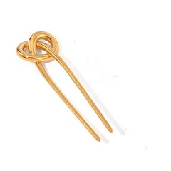 Elegant Vintage Gold Hairpins – Metal Hair Sticks, Bun Maker & Chignon Pin for W