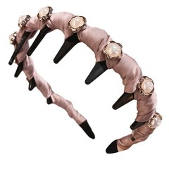 Crystal Hairband Hair Accessories Antislip Teeth Grip Hairhoop Casual Formal Use