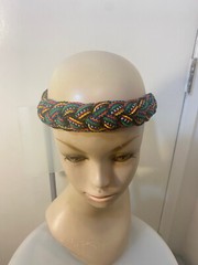 Braided strap headband Guatemalan cotton Colorful Tribal Elastic Women Child BC