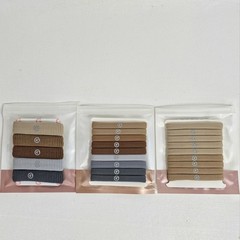 GIMME BEAUTY Thick & Any Fit Hair Bands Tie Lot 3 Packs (23 Bands Total) Neutral
