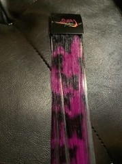 Sassy Feathers Hair Weaving Clip In~ Purple/Black~ 2 New 17” Clip-In Pieces