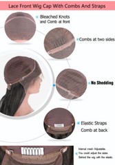 Brazilian Human Hair Lace Front Wigs For Black Women Short Curly Wigs 130% ##