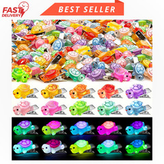 42pc Sprouts Mini Glow Turtle Rave Hair Clips Festival Women