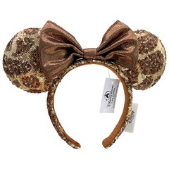 US Disney Park Mickey Minnie Mouse Ears Headband Sequined Disneyland Sequined