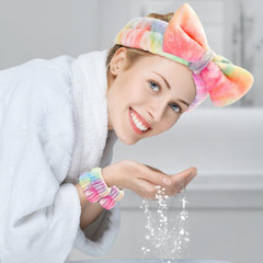 6pcs Headband and Wristband for Face Washing, Makeup Spa Skincare Headband, Skin