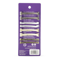 Goody Stay Tight Hair Barrettes – 8 Ct, Assorted Metallic Colors, Non-Slip