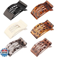 Vovii 6 Pack Flat Hair Claws Clips for Women, Large Extra Strong and Thick Cl