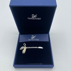 $65 New Swarovski Women’s Dancing Rhodium Silver Angel Hair Pin 916959 w/Box