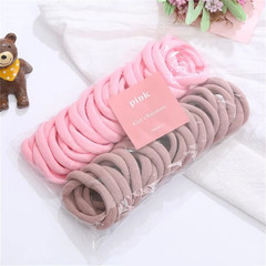 50Pcs Black Elastic Hair Band Leagues Ties Colets Scrunchies Springs Gum Accesso