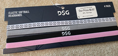 DSG Strikeout Elastic Softball Headbands 4 Pack Multi colored NWT