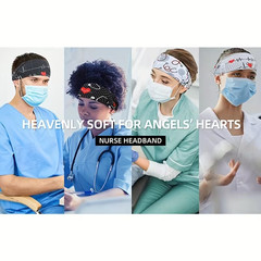 2pcs Nurse Headband with Buckle, Anti-Slip Elastic Hair Band, Suitable for Nurse
