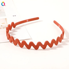 Simple Wave anti Slip Plastic Hairbands Headband Women Girls Kids Scrunchie Hair