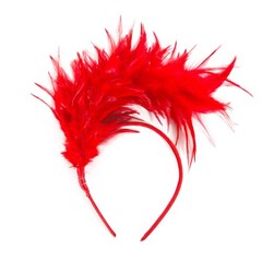Feather Headband for Tea Party Cocktail Wedding Fashion Hairpiece Accessory