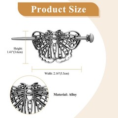 Women’s Vintage Viking Hair Stick Medieval Renaissance Hairpin Clip Accessories
