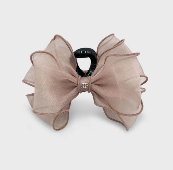 [JEAN PAUL CLARISSE] Organza Ribbon Hair Claw Clip JP-24-381CC Made in korea