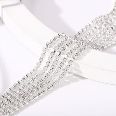 Rhinestone Headchain Layered Stretch Headband Glitter Bride Hair Accessories …