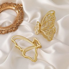 6 Packs Large Metal Butterfly Hair Claw Clips, Lady Thick