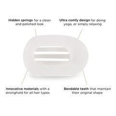 TELETIES – Small Flat Round Clip – Strong Grip, Bendable Teeth, Comfortable Curv