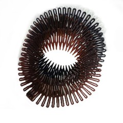 20 pcs Hair Comb Headband Stretch Flexible Plastic Circle Hairband