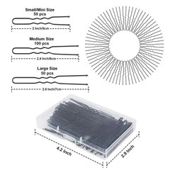 200PCS U-Shaped Hair Pins – French Hair Pins for Buns & Braids