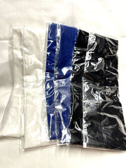 Hair band set- 2 White, 2 Blue, 2 black