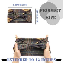 Boho Wide Headbands for Vintage Floral Head Bands Large African Bandana Hairb…