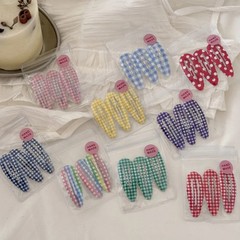3-12pcs 2026 New Korean Cute Polka Dot Girl BB Clips Set Y2K Fashion Contrasting