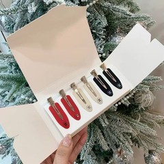 Chanel Beaute Hair Pins/Clips Black/White/Red 6pc Boxed Set Limited Edition