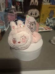 POP MART POP MART Plush Pink Mokoko Scrunchie Embroidered Flower