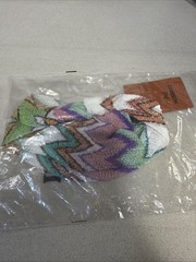 MISSONI HEADBAND 100% Authentic White Gold